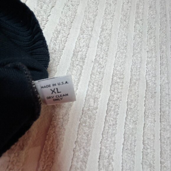 St. Croix Shop Mens XL Classic V-Neck Pullover Sweater Wool Blue Knit Casual - Picture 7 of 8